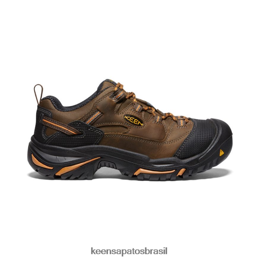KEEN calçados J8VDXX349 cascata/ocre laranja Braddock baixo (dedo macio) homens - Image 1