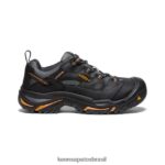 KEEN calçados J8VDXX355 preto/bossa nova Braddock baixo (biqueira de aço) homens