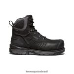 KEEN calçados J8VDXX362 preto/cinza aço Filadélfia 6" homens