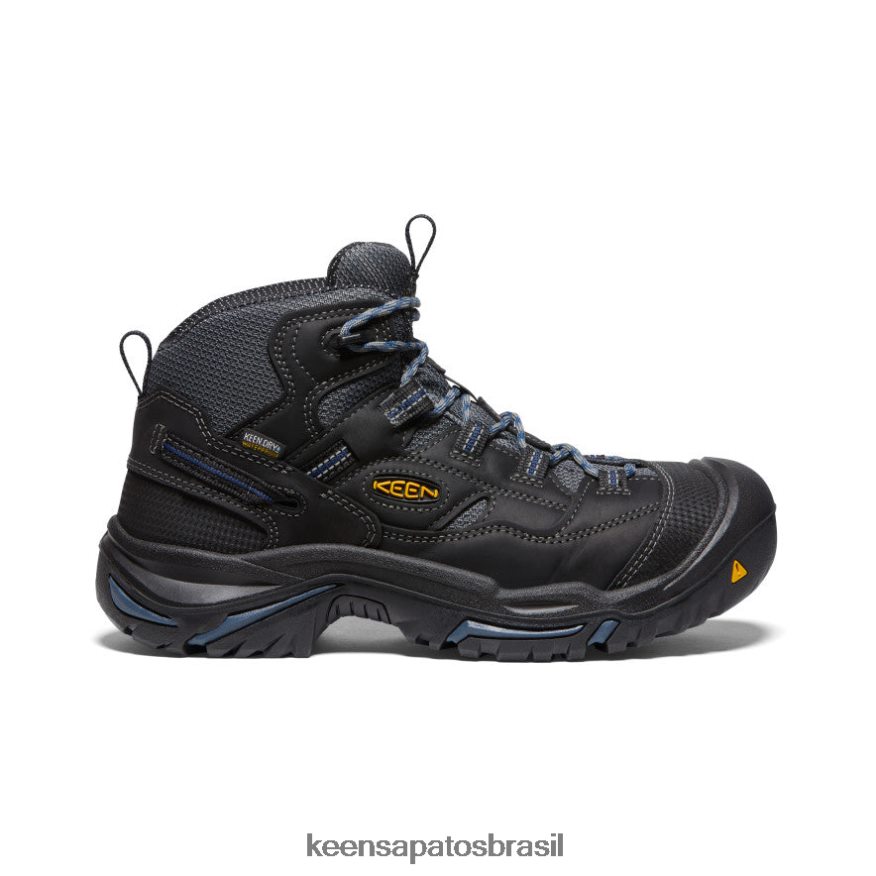 KEEN calçados J8VDXX367 corvo/azul propriedade Braddock impermeável médio (dedo macio) homens - Image 1