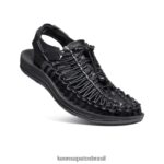 KEEN calçados J8VDXX384 preto couro premium uneek homens - Image 3