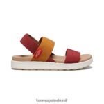 KEEN calçados J8VDXX416 merlot/bétula sandália elle tiracolo mulheres