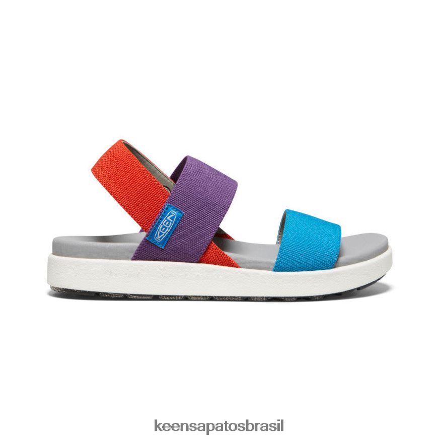 KEEN calçados J8VDXX419 carisma/argila vermelha/tritom azul fiorde sandália elle tiracolo mulheres - Image 1