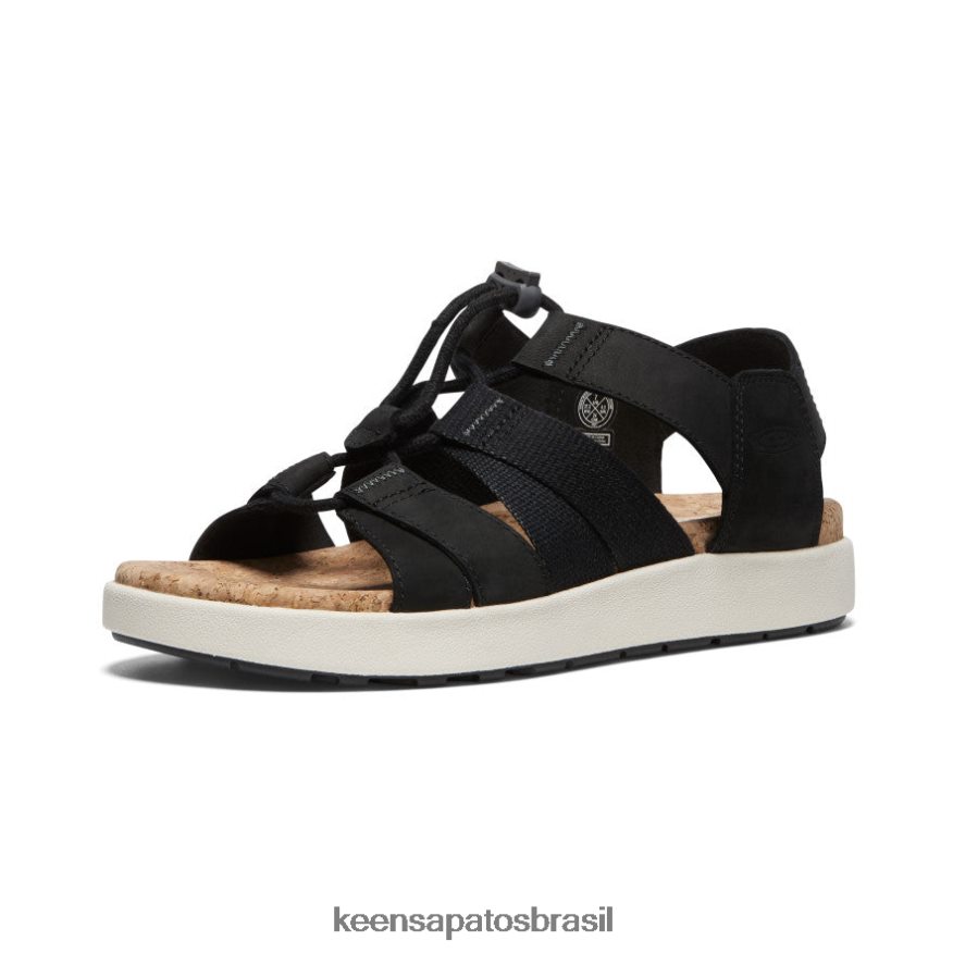 KEEN calçados J8VDXX426 preto/bétula sandália elle com tiras mistas mulheres - Image 3