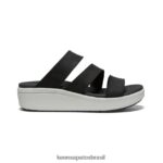 KEEN calçados J8VDXX444 preto/chuvisco slide de eletricidade mulheres