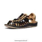 KEEN calçados J8VDXX449 carvalho amarelo/preto uneek ii dedo aberto mulheres - Image 3