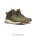 KEEN calçados J8VDXX468 oliveira monótona/bétula prateada bota impermeável nxis evo mulheres - Image 2