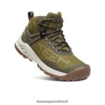 KEEN calçados J8VDXX468 oliveira monótona/bétula prateada bota impermeável nxis evo mulheres - Image 3