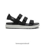 KEEN calçados J8VDXX472 preto/vapor elle tiras mulheres