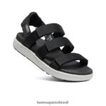 KEEN calçados J8VDXX472 preto/vapor elle tiras mulheres - Image 3