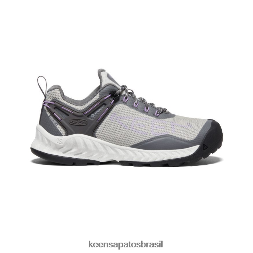 KEEN calçados J8VDXX475 cinza aço/lavanda inglês sapato impermeável nxis evo mulheres - Image 1
