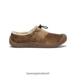 KEEN calçados J8VDXX482 veludo terra escura Howser III slide mulheres
