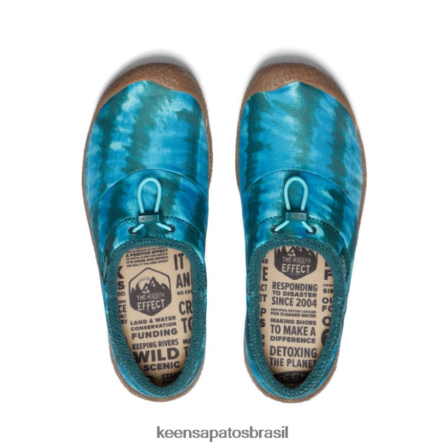 KEEN calçados J8VDXX483 tie-dye musgo marinho Howser III slide mulheres - Image 4