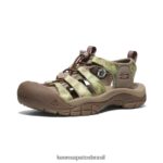 KEEN calçados J8VDXX499 urso esfumaçado/estragão newport retro x urso esfumaçado mulheres - Image 4
