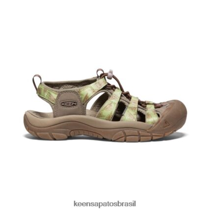 KEEN calçados J8VDXX499 urso esfumaçado/estragão newport retro x urso esfumaçado mulheres