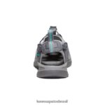 KEEN calçados J8VDXX521 cinza médio/verde pavão sussurrar mulheres - Image 5