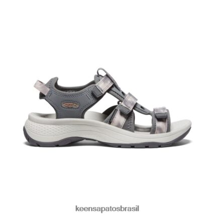 KEEN calçados J8VDXX535 fulvo/tie dye astoria west com bico aberto mulheres