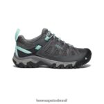 KEEN calçados J8VDXX539 cinza aço/onda oceano ventilação targhee mulheres