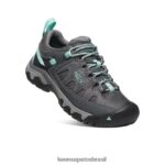 KEEN calçados J8VDXX539 cinza aço/onda oceano ventilação targhee mulheres - Image 3