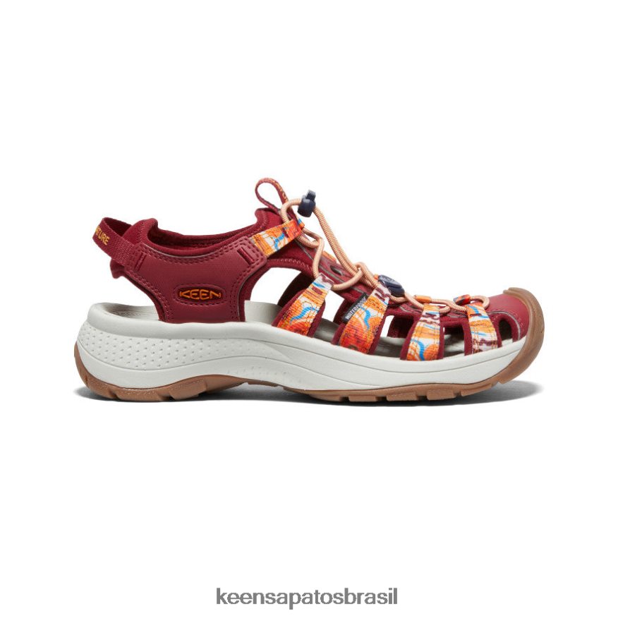 KEEN calçados J8VDXX554 onda laranja/vermelho astoria west x exterior afro mulheres - Image 1