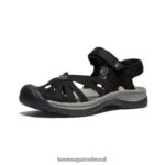 KEEN calçados J8VDXX563 preto/cinza neutro sandália rosa mulheres - Image 3