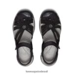 KEEN calçados J8VDXX563 preto/cinza neutro sandália rosa mulheres - Image 4