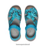 KEEN calçados J8VDXX568 musgo marinho/tie dye sandália rosa mulheres - Image 4