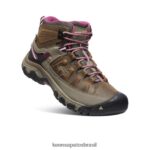 KEEN calçados J8VDXX569 weiss/boysenberry targhee iii impermeável médio mulheres - Image 3