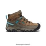 KEEN calçados J8VDXX571 coco torrado/porcelana targhee iii impermeável médio mulheres