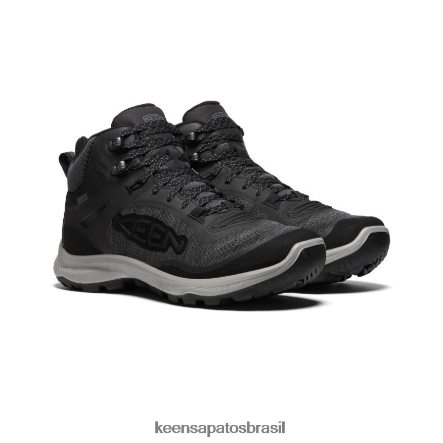 KEEN calçados J8VDXX580 preto/cinza aço bota impermeável terradora flex mulheres - Image 2