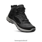 KEEN calçados J8VDXX580 preto/cinza aço bota impermeável terradora flex mulheres - Image 3