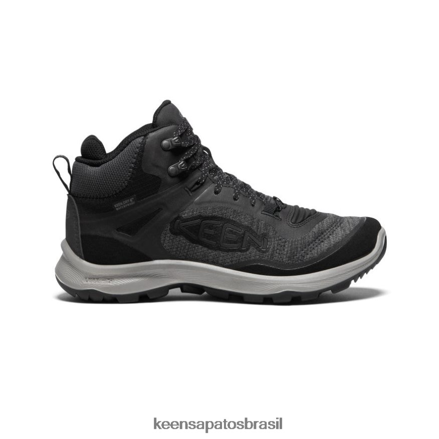 KEEN calçados J8VDXX580 preto/cinza aço bota impermeável terradora flex mulheres - Image 1