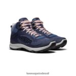KEEN calçados J8VDXX582 vintage índigo/pêssego bota impermeável terradora flex mulheres - Image 2