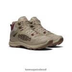 KEEN calçados J8VDXX583 plaza taupe/vinho windsor bota impermeável terradora flex mulheres - Image 2
