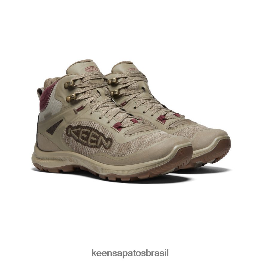 KEEN calçados J8VDXX583 plaza taupe/vinho windsor bota impermeável terradora flex mulheres - Image 2