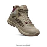 KEEN calçados J8VDXX583 plaza taupe/vinho windsor bota impermeável terradora flex mulheres - Image 3