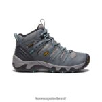 KEEN calçados J8VDXX597 cinza aço/wasabi bota impermeável koven mulheres