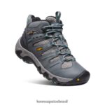 KEEN calçados J8VDXX597 cinza aço/wasabi bota impermeável koven mulheres - Image 3