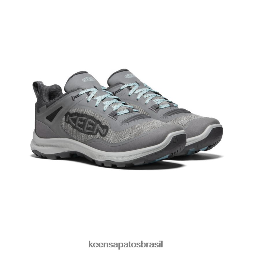 KEEN calçados J8VDXX601 cinza aço/azul nuvem sapato impermeável terradora flex mulheres - Image 2