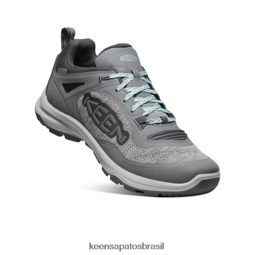 KEEN calçados J8VDXX601 cinza aço/azul nuvem sapato impermeável terradora flex mulheres - Image 3