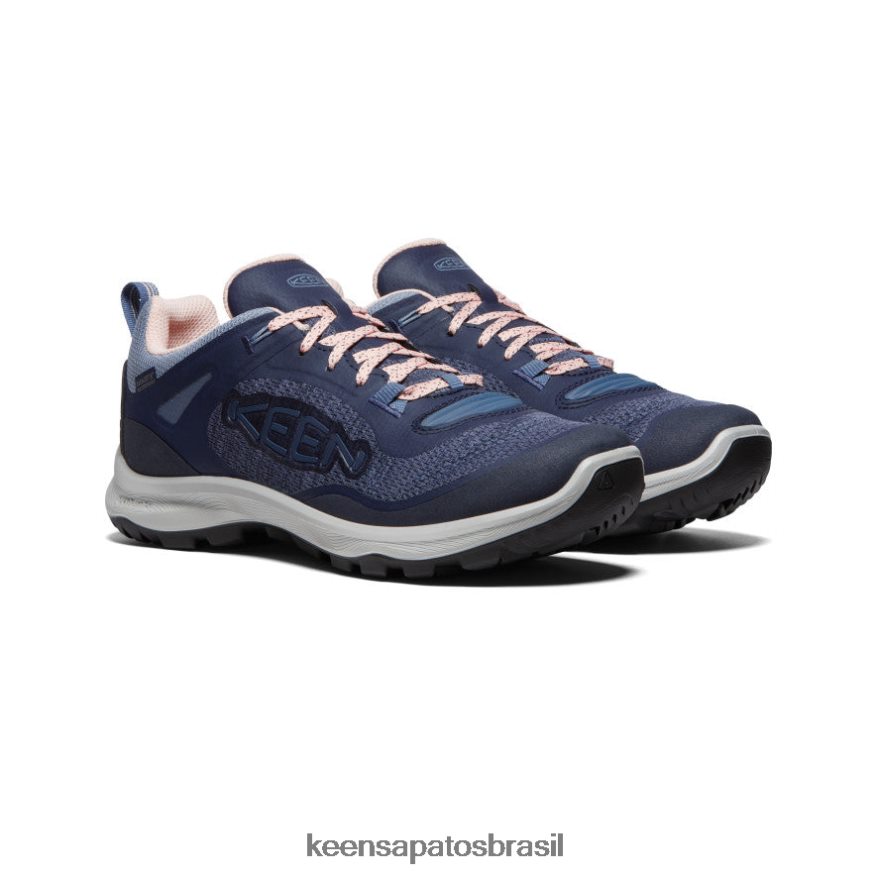 KEEN calçados J8VDXX604 vintage índigo/pêssego sapato impermeável terradora flex mulheres - Image 2