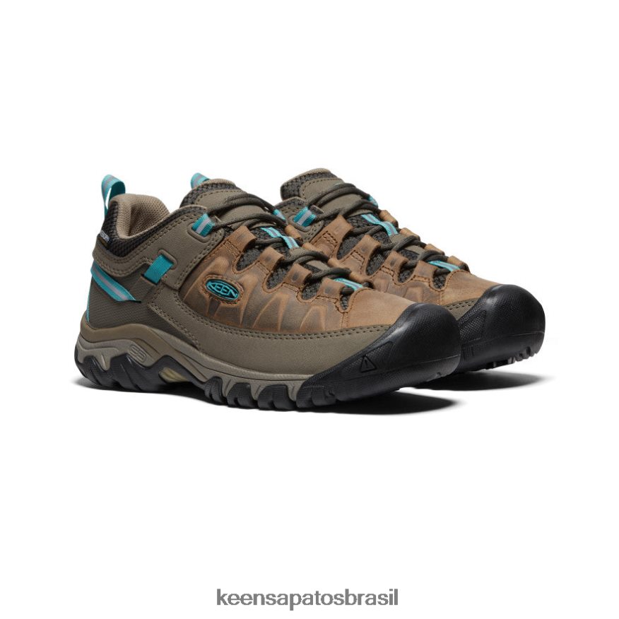 KEEN calçados J8VDXX607 coco torrado/porcelana targhee iii à prova d'água mulheres - Image 2