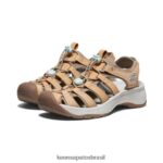 KEEN calçados J8VDXX616 corça/vidro azul sandália de couro astoria west mulheres - Image 2