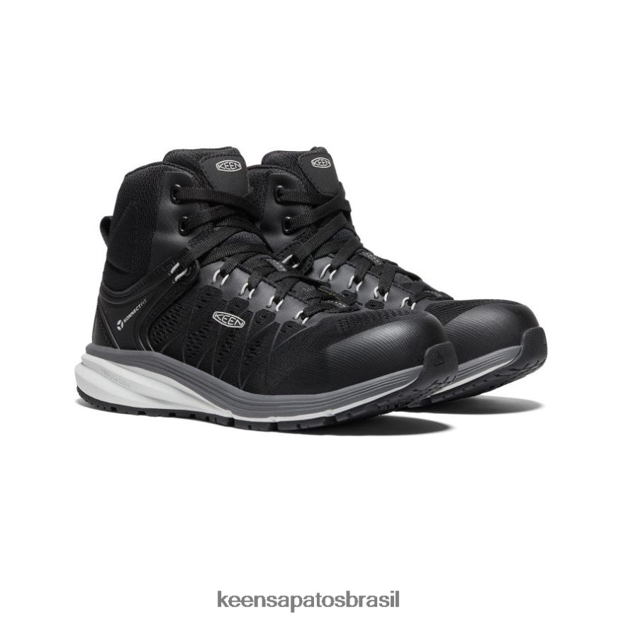 KEEN calçados J8VDXX634 vapor/preto vista energy mid (biqueira de fibra de carbono) mulheres - Image 2
