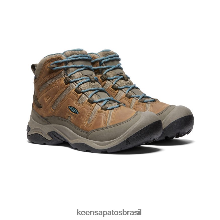KEEN calçados J8VDXX637 coco torrado/atlântico norte bota impermeável circadia mulheres - Image 2