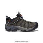 KEEN calçados J8VDXX64 cinza aço/escarlate ibis viajante homens