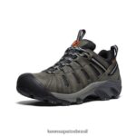 KEEN calçados J8VDXX64 cinza aço/escarlate ibis viajante homens - Image 3