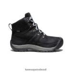 KEEN calçados J8VDXX675 preto/cinza aço bota impermeável de inverno kaci iii mulheres