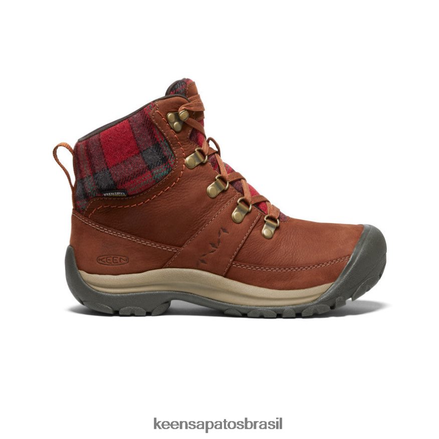 keen_calcados_j8vdxx677_casco_de_tartaruga_xadrez_vermelho_bota_impermeavel_de_inverno_kaci_iii_mulheres.jpg KEEN calçados J8VDXX677 casco de tartaruga/xadrez vermelho bota impermeável de inverno kaci iii mulheres - Image 1