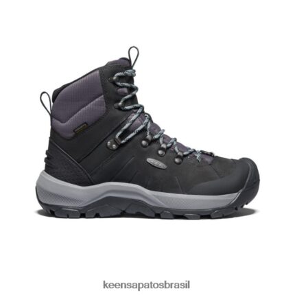 KEEN calçados J8VDXX684 preto/cinza porto bota polar revel iv mulheres
